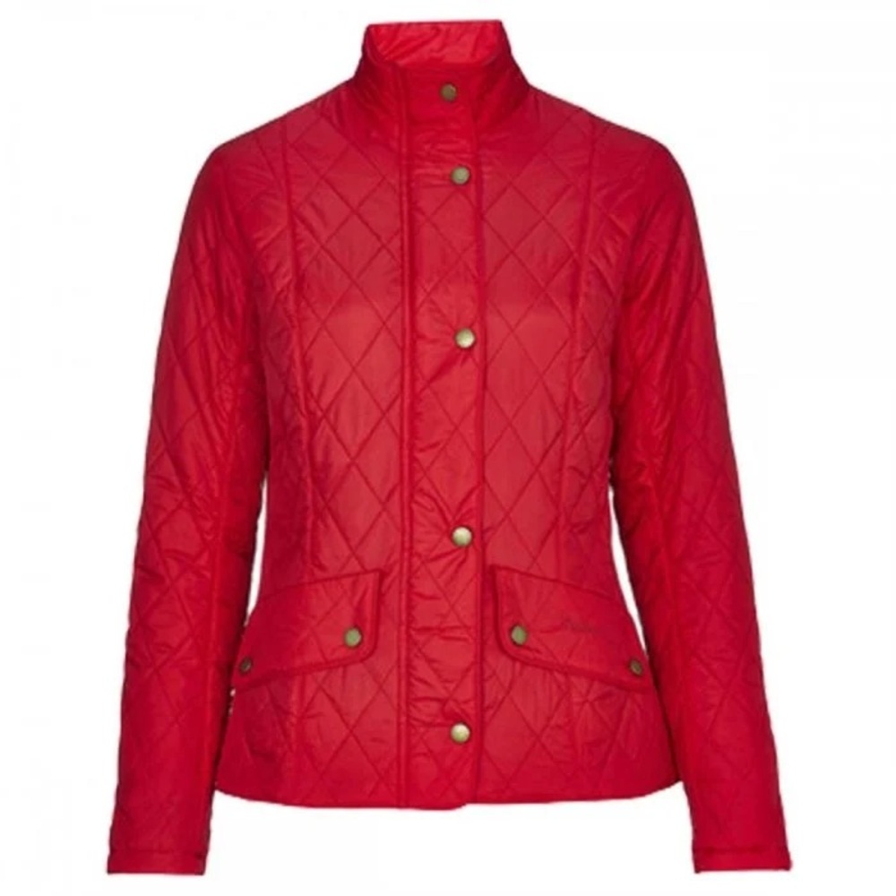 Barbour Red Quilted Utility Jacket